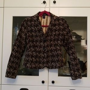 Gap Calico Corduroy Stretch Blazer